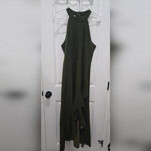 Forest green formal dress. Shein. Ruffle bottom. Slight high-low. *Never Worn*!